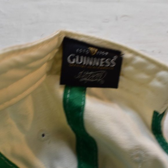 Guinness Beer Mens Guinness Clover Green Strapback Embroidered Hat Cap New - Picture 5 of 7